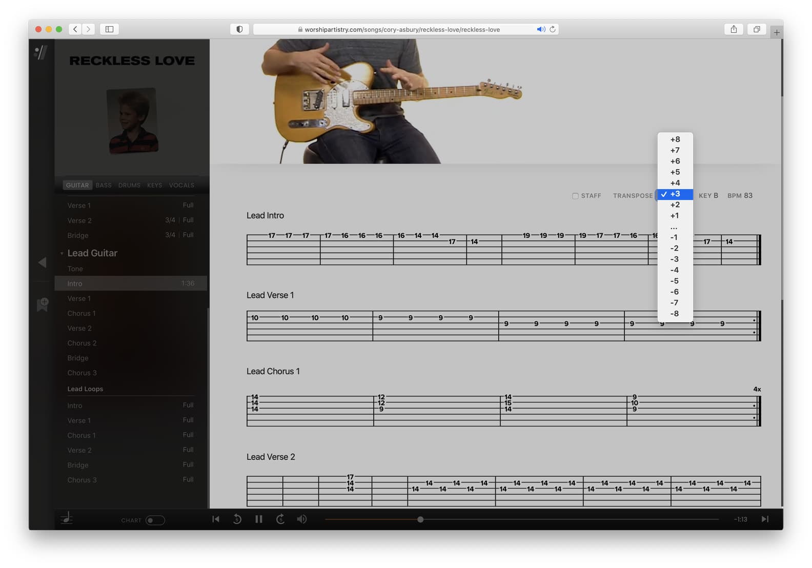 Same God Bass Guitar Tab - Worship Team Resources